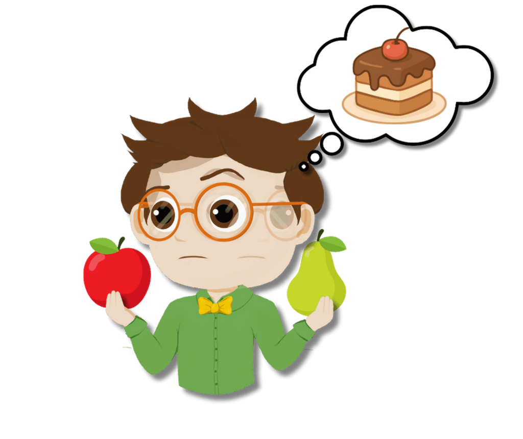 Maskottchen Rokko vergleicht Äpfel mit Birnen, denkt aber an Kirschkuchen.  Was brauchen Sie bei der ERP-Auswahl?